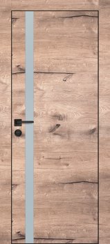 Межкомнатная дверь PROFILO PORTE ПХ-8  черная кромка с 4-х ст. Дуб пацифик фото