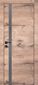Межкомнатная дверь PROFILO PORTE ПХ-8  черная кромка с 4-х ст. Дуб пацифик фото