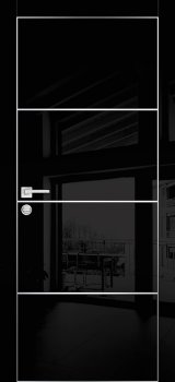 Межкомнатная дверь PROFILO PORTE HGX-2 Черный глянец фото