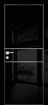 Межкомнатная дверь PROFILO PORTE HGX-4 Черный глянец фото