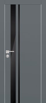 Межкомнатная дверь PROFILO PORTE PX-16  AL кромка с 2-х ст. Графит фото
