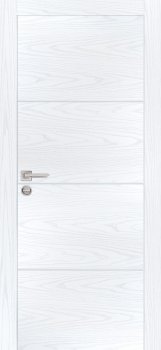 Межкомнатная дверь PROFILO PORTE PX-2  AL кромка с 2-х ст. Дуб скай белый фото
