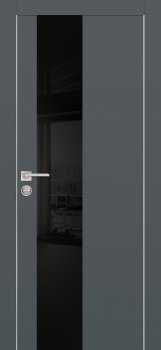 Межкомнатная дверь PROFILO PORTE PX-6  AL кромка с 2-х ст. Графит фото