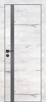 Межкомнатная дверь PROFILO PORTE PX-8  черная кромка с 4-х ст. Дуб арктик фото