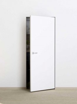 Межкомнатная дверь PROFILO PORTE P-0 Invisible кромка ABS c 4-х ст. белый грунт фото