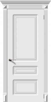 Межкомнатная дверь Трио, Белый фото