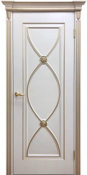 Межкомнатная дверь Фламенко, РАЛ 9001 фото