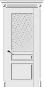 Межкомнатная дверь Версаль-Н, Белый, Остекление 