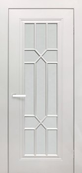 Межкомнатная дверь Виано, Светло-серый, Стекло фотопечать фото