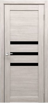 Межкомнатная дверь X-6, тон Белая лиственница, Остекление 