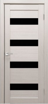 Межкомнатная дверь X-8, тон Белая лиственница, Остекление 