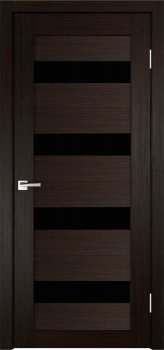 Межкомнатная дверь X-8, тон Венге, Остекление 
