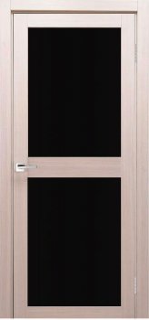 Межкомнатная дверь Z-6, тон Кремовая лиственница, Остекление 