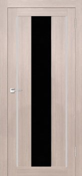 Межкомнатная дверь Y-2, тон Кремовая лиственница, Остекление 