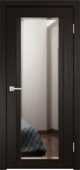 Межкомнатная дверь К-11, тон Венге, Зеркало фото