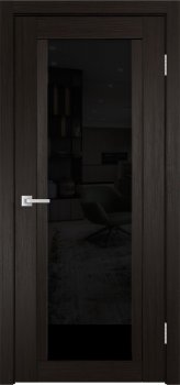 Межкомнатная дверь К-11, тон Венге, Остекление 