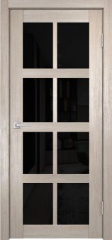 Межкомнатная дверь К-8, тон Кремовая лиственница, Остекление 