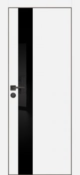 Межкомнатная дверь PROFILO PORTE PX-10 черная кромка с 4-х ст. Белый фото