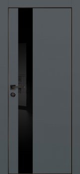 Межкомнатная дверь PROFILO PORTE PX-10 черная кромка с 4-х ст. Графит фото