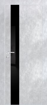 Межкомнатная дверь PROFILO PORTE PX-10  AL кромка с 4-х ст. Серый бетон фото