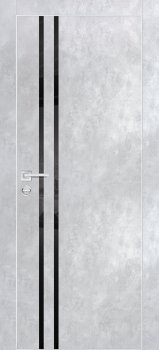 Межкомнатная дверь PROFILO PORTE PX-11  AL кромка с 4-х ст. Серый бетон фото