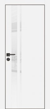 Межкомнатная дверь PROFILO PORTE PX-16 черная кромка с 4-х ст. Белый фото