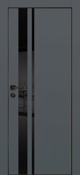 Межкомнатная дверь PROFILO PORTE PX-16 черная кромка с 4-х ст. Графит фото