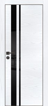 Межкомнатная дверь PROFILO PORTE PX-16 черная кромка с 4-х ст. Дуб скай белый фото