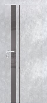 Межкомнатная дверь PROFILO PORTE PX-16  AL кромка с 4-х ст. Серый бетон фото