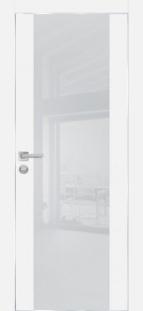 Межкомнатная дверь PROFILO PORTE PX-7 AL кромка с 4-х ст. Белый фото
