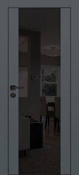 Межкомнатная дверь PROFILO PORTE PX-7 черная кромка с 4-х ст. Графит фото