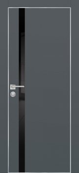 Межкомнатная дверь PROFILO PORTE PX-8  AL кромка с 4-х ст. Графит фото
