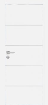 Межкомнатная дверь PROFILO PORTE PX-12  AL кромка с 4-х ст. Белый матовый фото