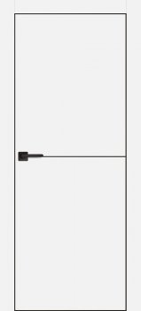 Межкомнатная дверь PROFILO PORTE PX-19 черная кромка с 4-х ст. Белый матовый фото