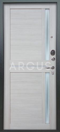Дверь Аргус Люкс АС Мирра Буксус / Серебро Антик - Внутренняя панель