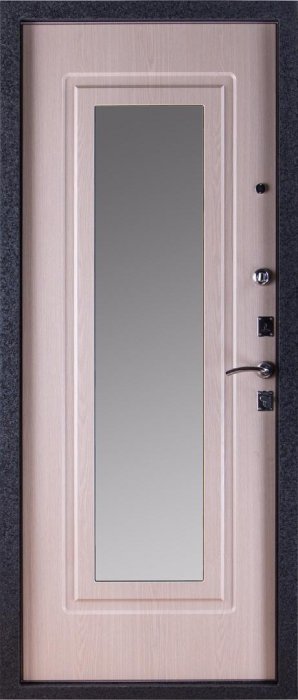 Дверь ЗД Триумф Зеркало Беленый дуб - Внутренняя панель