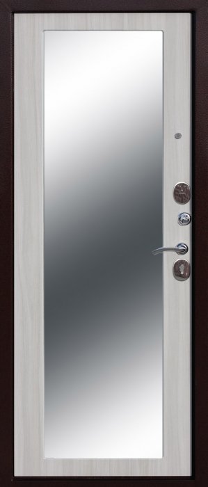 Дверь Цитадель Царское зеркало Maxi Медный антик/Белый ясень - Внутренняя панель