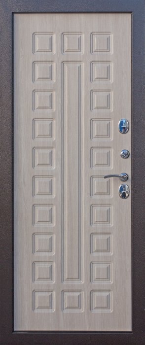 Дверь Цитадель ISOTERMA 11 см Медный антик/Лиственница Мокко с терморазрывом - Внутренняя панель