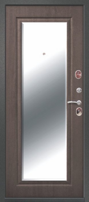 Дверь Цитадель Серебро Зеркало Фацет ВЕНГЕ - Внутренняя панель