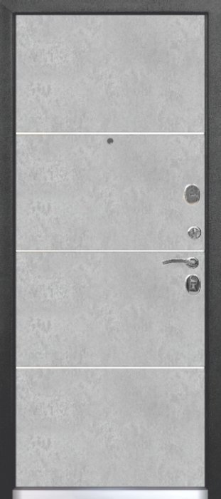 Дверь Цитадель 9 см БРУКЛИН Бетон графит / Бетон пепельный - Внутренняя панель