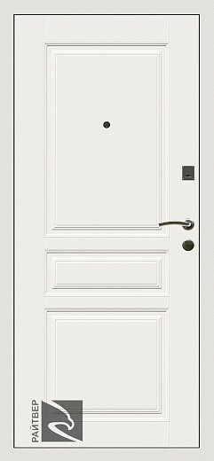 Дверь Кондор Райтвер Х4 Белый матовый - Внутренняя панель