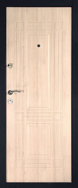 Дверь Континент Лайн-1 Беленый дуб - Внутренняя панель