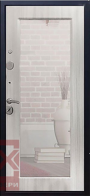 Дверь ReX 5А Зеркало Пастораль Ясень белый - Внутренняя панель
