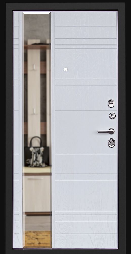 Дверь Континент Новелла (МДФ/МДФ с зеркалом) - Внутренняя панель