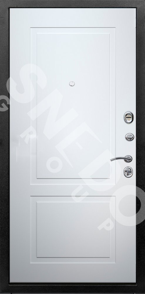 Дверь Снедо Лорд 2К шагрень графит/белый матовый 9003 - Внутренняя панель