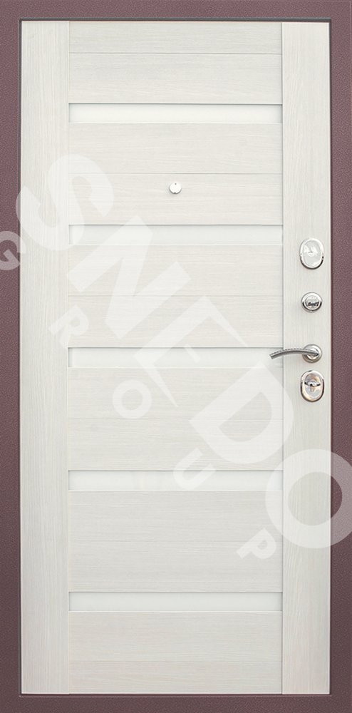 Дверь Снедо Патриот царга белая лиственница - Внутренняя панель
