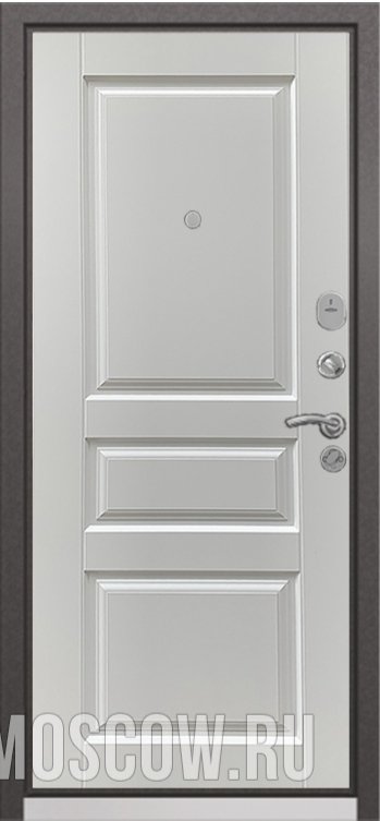 Дверь Бульдорс Mass-90 Ларче шоколад 9S-108/Ларче белый 9SD-2 - Внутренняя панель