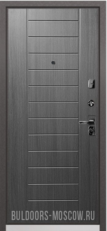 Дверь Бульдорс PREMIUM-90 Графит софт 9Р-130/Дуб серый 9P-137 - Внутренняя панель