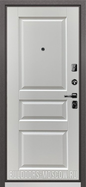 Дверь Бульдорс PREMIUM-90 Дуб шале серебро 9Р-115/Дуб белый матовый 9PD-2 - Внутренняя панель