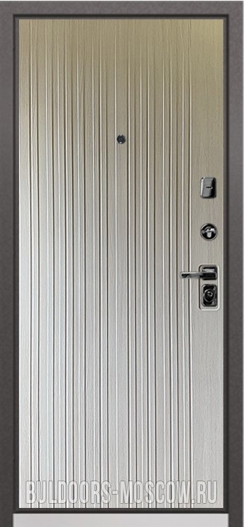 Дверь Бульдорс PREMIUM-90 Дуб шале серебро 9Р-115/Ларче бьянко 9P-131 - Внутренняя панель